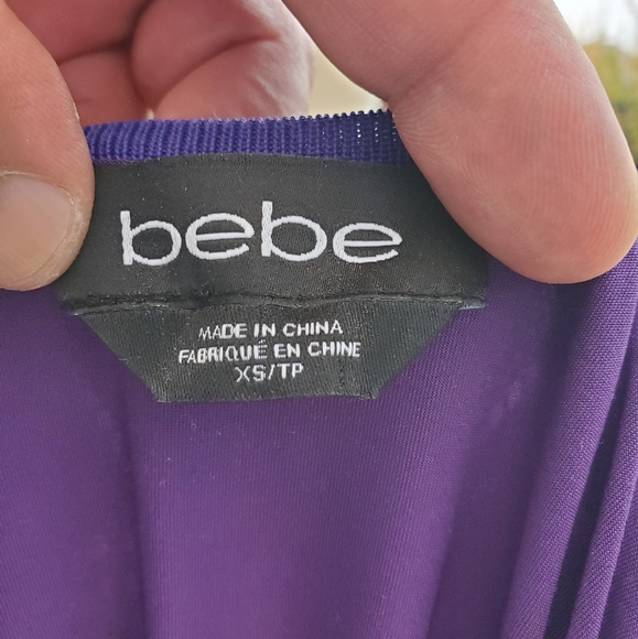 Bebe purple maxi casual dress - Picture 3 of 8